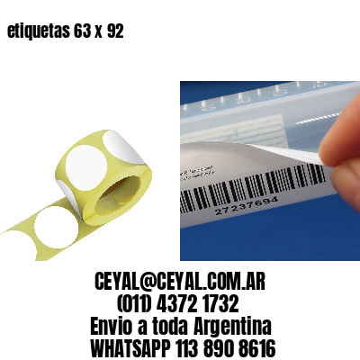 etiquetas 63 x 92
