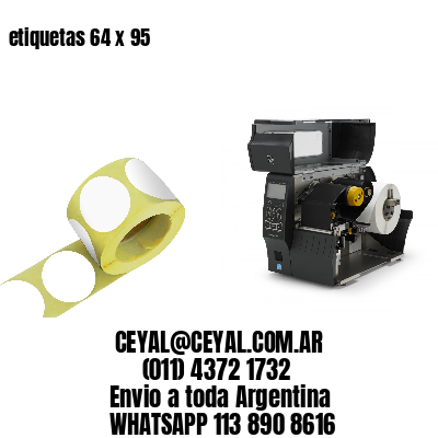 etiquetas 64 x 95