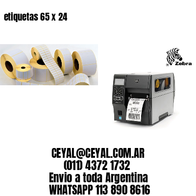 etiquetas 65 x 24