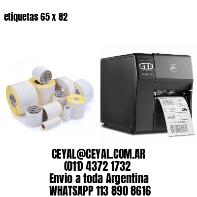 etiquetas 65 x 82