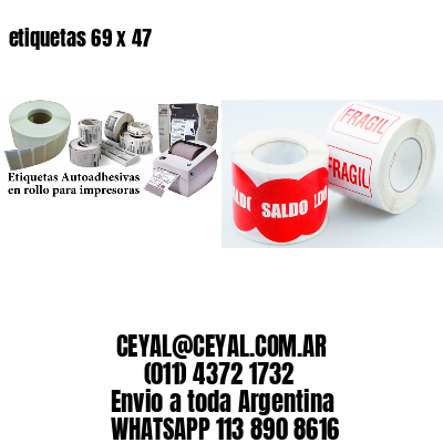 etiquetas 69 x 47
