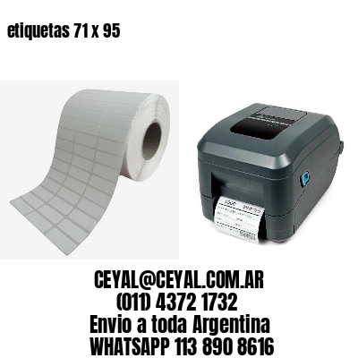 etiquetas 71 x 95
