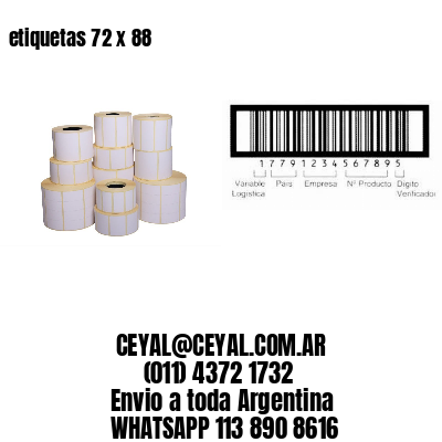 etiquetas 72 x 88