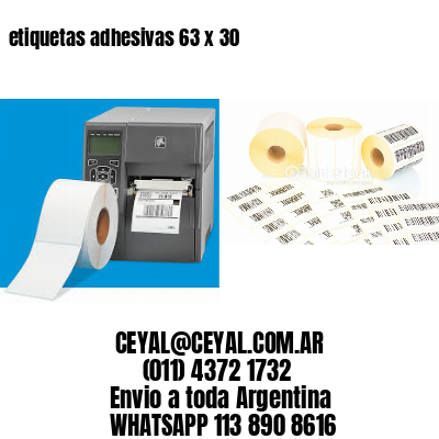 etiquetas adhesivas 63 x 30