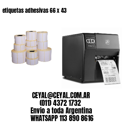 etiquetas adhesivas 66 x 43