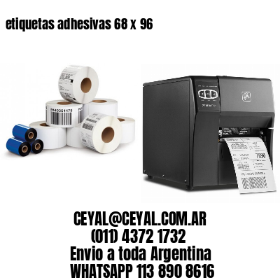 etiquetas adhesivas 68 x 96