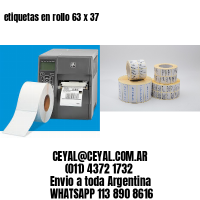 etiquetas en rollo 63 x 37