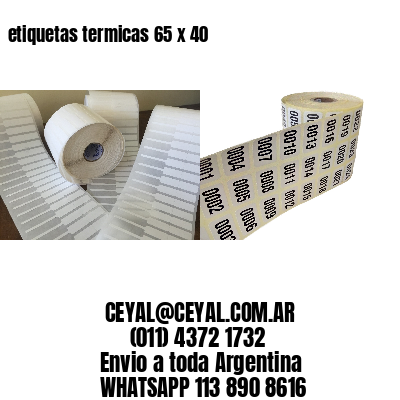 etiquetas termicas 65 x 40