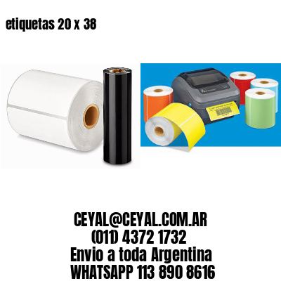 etiquetas 20 x 38