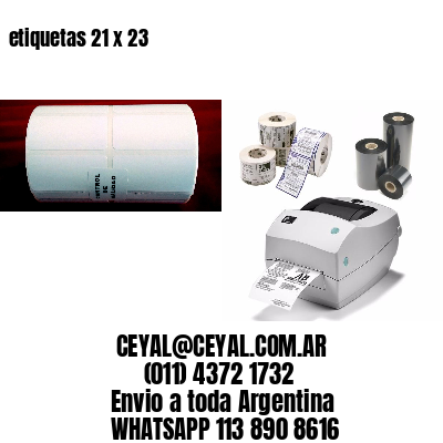 etiquetas 21 x 23