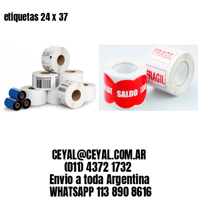 etiquetas 24 x 37