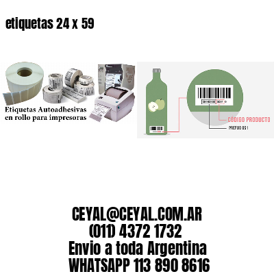 etiquetas 24 x 59