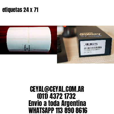 etiquetas 24 x 71