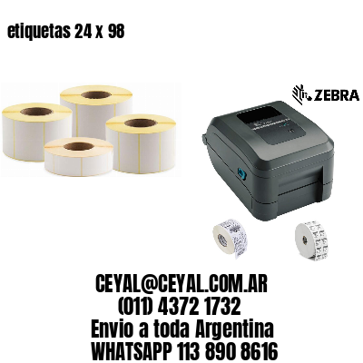 etiquetas 24 x 98