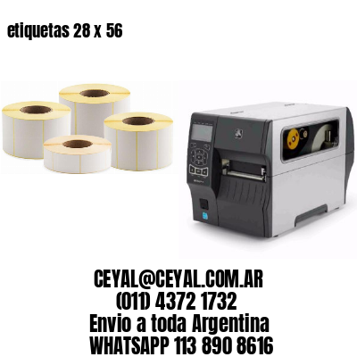 etiquetas 28 x 56