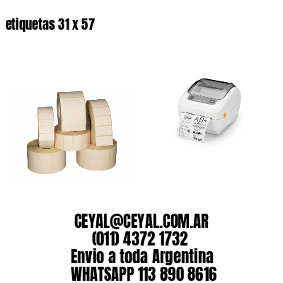 etiquetas 31 x 57