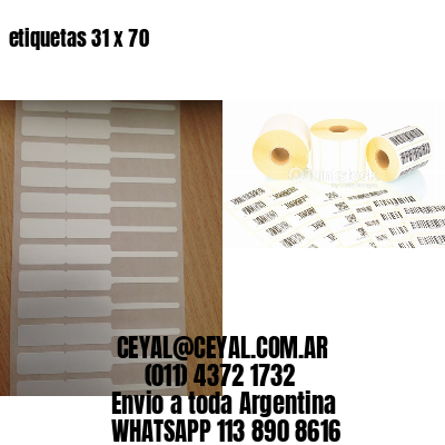 etiquetas 31 x 70