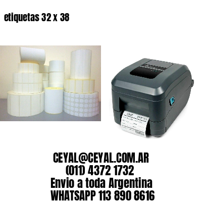 etiquetas 32 x 38