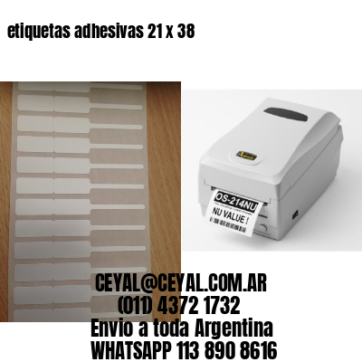 etiquetas adhesivas 21 x 38