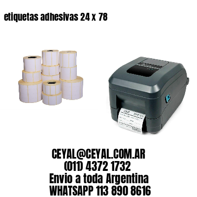 etiquetas adhesivas 24 x 78