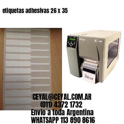 etiquetas adhesivas 26 x 35
