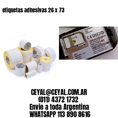 etiquetas adhesivas 26 x 73