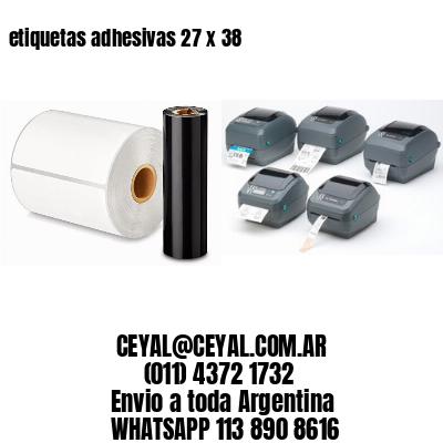 etiquetas adhesivas 27 x 38