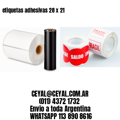 etiquetas adhesivas 28 x 21