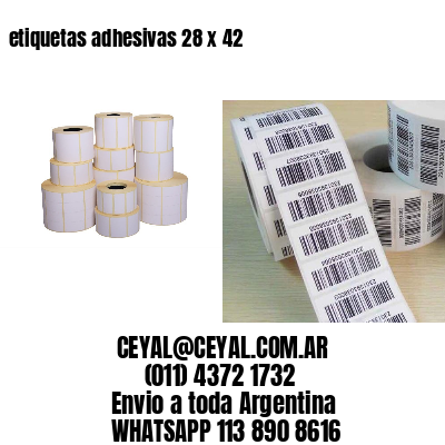 etiquetas adhesivas 28 x 42
