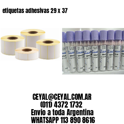 etiquetas adhesivas 29 x 37