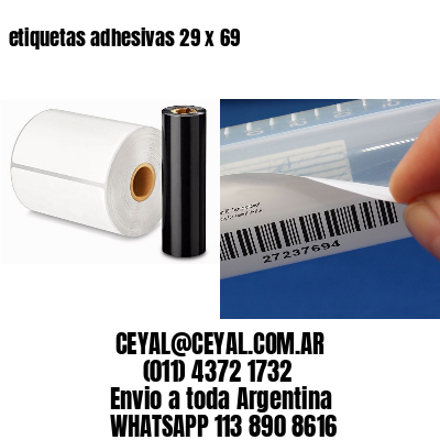 etiquetas adhesivas 29 x 69