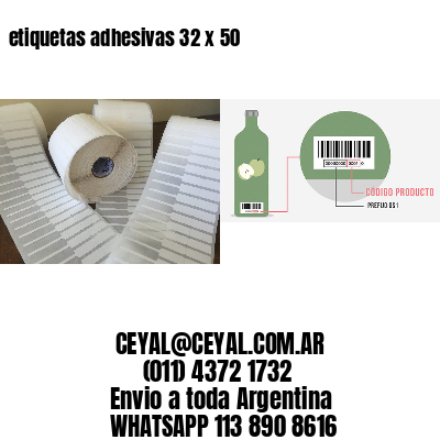 etiquetas adhesivas 32 x 50