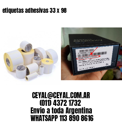 etiquetas adhesivas 33 x 98