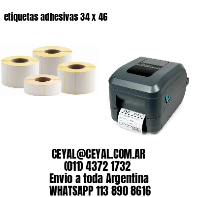 etiquetas adhesivas 34 x 46