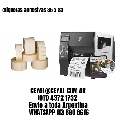 etiquetas adhesivas 35 x 83
