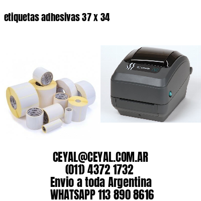 etiquetas adhesivas 37 x 34