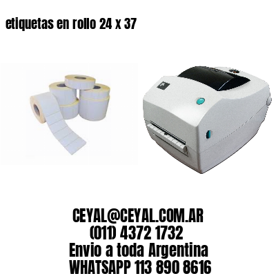 etiquetas en rollo 24 x 37