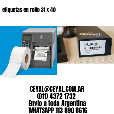 etiquetas en rollo 31 x 40