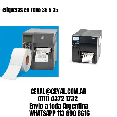 etiquetas en rollo 36 x 35