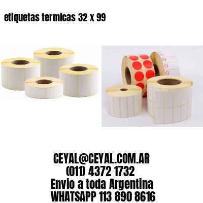 etiquetas termicas 32 x 99
