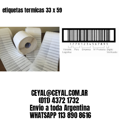 etiquetas termicas 33 x 59