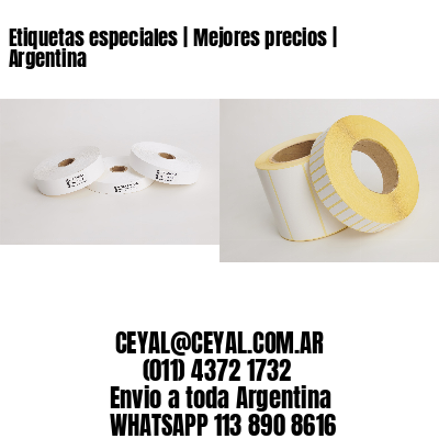 Etiquetas especiales | Mejores precios | Argentina