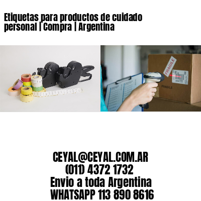 Etiquetas para productos de cuidado personal | Compra | Argentina