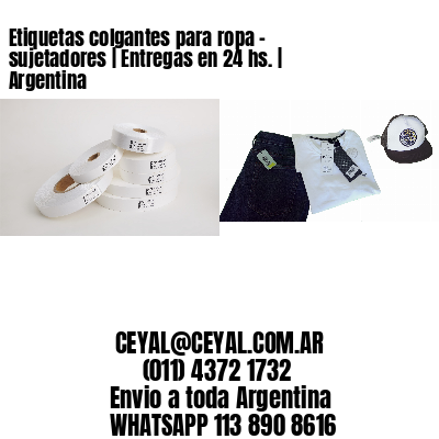 Etiquetas colgantes para ropa – sujetadores | Entregas en 24 hs. | Argentina