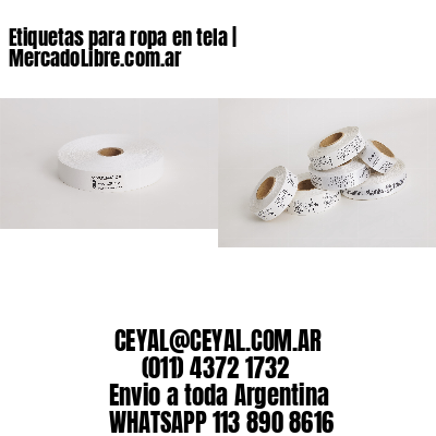 Etiquetas para ropa en tela | MercadoLibre.com.ar