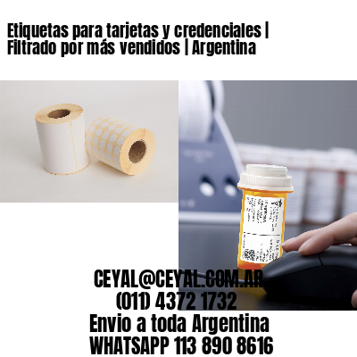 Etiquetas para tarjetas y credenciales | Filtrado por más vendidos | Argentina