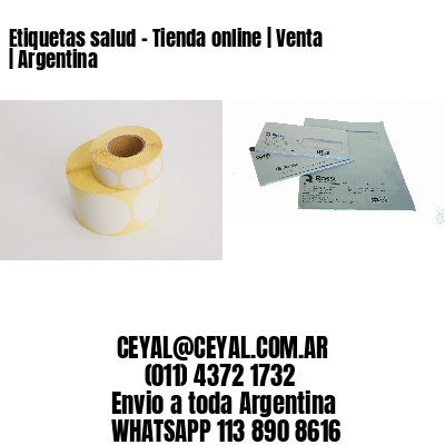 Etiquetas salud – Tienda online | Venta | Argentina
