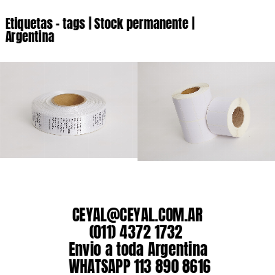 Etiquetas – tags | Stock permanente | Argentina