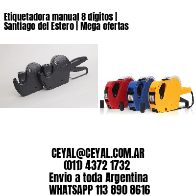 Etiquetadora manual 8 dígitos | Santiago del Estero | Mega ofertas