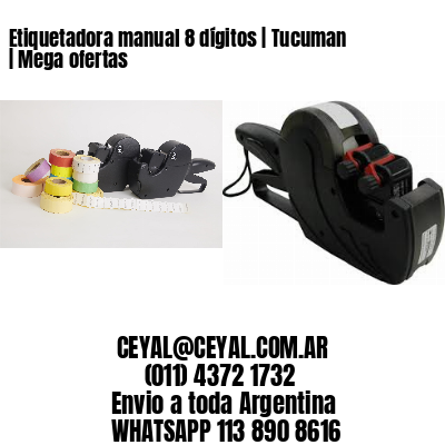 Etiquetadora manual 8 dígitos | Tucuman | Mega ofertas